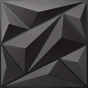 TEMU PVC 벽 패널 Matching-Matt Black, 11.7