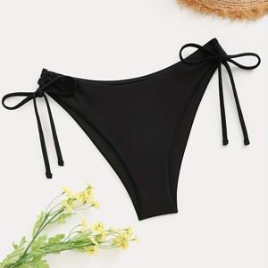 TEMU 여성용 서머핏 수영복 비키니 팬티, 섹시한 멀티컬러 매듭 비키니 하의, 해변 수영복