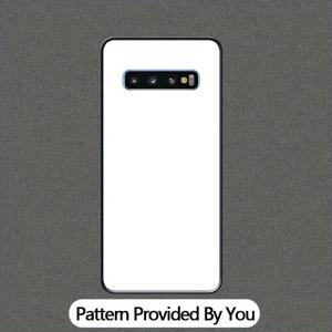 TEMU 휴대폰 케이스 - [DIY] 패션 스타일 사진 패턴 맞춤형 폰 케이스 (삼성 갤럭시 S10/9/8/+/5G/Lite/E 호환), 거울 마감 유리 케이스, 블랙 프로스트 소프트 보더 보호 케이스