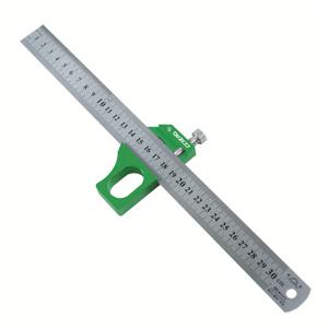 TEMU 1개 목공 사각 스크라이버 - 자 위치 블록 알루미늄 합금 - 45/60/90도 각도 스크라이버 라인 마킹 게이지, 자 로케이터 목공 조각 스크라이버 측정 도구