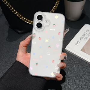 TEMU 아이폰 16, 15, 14, 13, 12, 11 프로 맥스, 미니, XR, XS, X, 7, 8 플러스와 호환되는 체리 펀 폰 케이스. 소프트 TPU로 제작되어 매트한 피니시를 갖추고 있습니다.