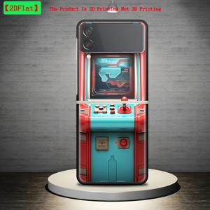TEMU 휴대폰 케이스: 2D 프린팅은 3D 프린팅이 아닙니다 삼성 갤럭시 Z 플립3 Z 플립6 Z 플립 5G Z 플립4 Z 플립5용 하드 커버 올드 바 머신