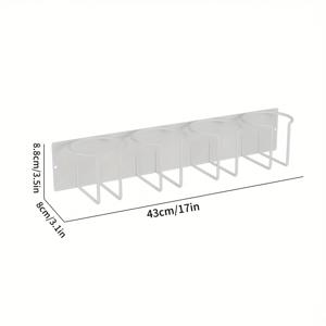 TEMU 1컵 홀더 (4개의 수납 브래킷 포함), 보온병 컵, 물컵, 아이스 큐브 컵 등 다양한 스타일의 컵에 적합합니다. 두꺼운 소재로 제작되었으며, 강력한 접착력으로 완벽한 방 장식 및 가정용 수납 제품입니다.