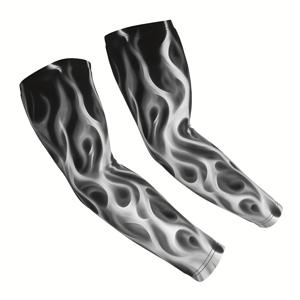 남성용 불꽃 프린트 팔토시