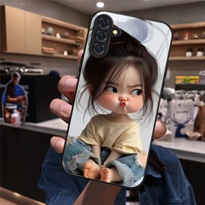 TEMU 휴대폰 케이스 - 다양한 삼성 갤럭시 모델 (A04, A05, A13, A14, S21, S22 등 포함)에 적합한 스타일리시 강화 유리 휴대폰 케이스, 고급스러운 디자인