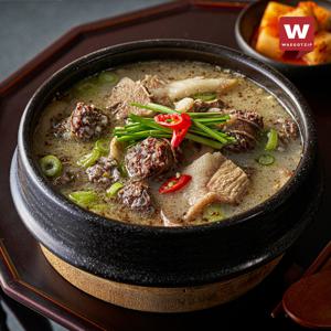 TEMU [외갓집/솔로식당] 진심 순대국 450g X 5팩 (들깨가루 5봉 증정)