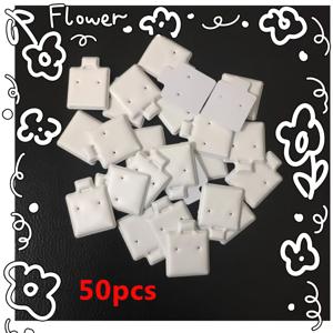 TEMU 50개 PVC 주얼리 디스플레이 스탠드 | 귀걸이, 스터드, 반지용 우아한 휴대용 카드 홀더 - 공예 쇼 및 소매 주얼리 디스플레이 및 포장에 이상적