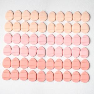 TEMU 혼합 색상 손가락 모양 메이크업 팔레트 60개, 리퀴드 파운데이션, 혼합 BB크림, 컨실러용 뷰티 및 메이크업 스펀지. 잡티 커버링, 눈, 콧대, 입가의 섬세한 컨투어링에 적합