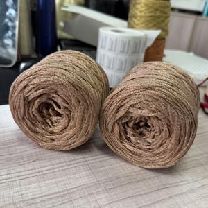 2개/팩 샴페인 글리터 홀로우 실 - DIY 크로셰 & 니팅 프로젝트용, 두께 5mm 멀티컬러 반짝이 실, 가방, 스웨터, 모자, 코트용 - 아미구루미, 담요, 장식용 핸드메이드 공예 재료