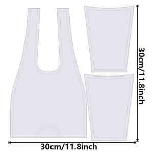 TEMU 3개 투명 PET 재봉용 자 & 토트백 제작용 टेम플릿, 핸드백 제작, 퀼트, 패치워크 DIY 프로젝트에 적합, 초보자 및 전문 재단사를 위한 커팅 자 눈금 포함, 보관 바구니, 재봉 액세서리