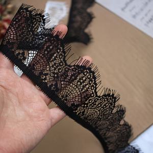 TEMU 단면 비탄성 속눈썹 레이스 트림 칼라 슬리브 패치워크 장식 재료 바지 스커트 옆면 확장 보조 재료