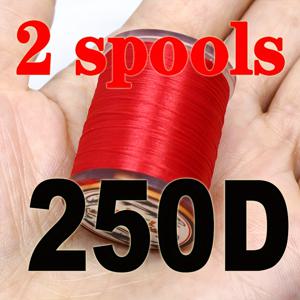 TEMU 로얄 시시 2스풀/팩 250D 빅 플라이 실 스트레치&스트롱 3/0 언더바디 플라이 타이딩 실, 배스&파이크&살몬 플라이 낚시용 패턴 루어 만들기, 로얄 시시