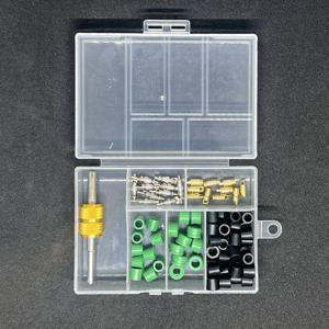 TEMU 81개 자동차 에어컨 A/C 시스템 수리 키트, R134a R12 냉매 충전 호스 개스킷, 밸브 코어 리무버, 병따개 개스킷 세트가 포함된 불소 튜브 섬블, 다양한 차량 모델에 적합