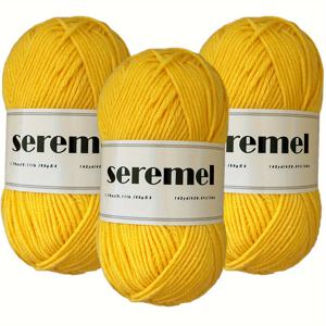 TEMU 150G 아크릴 코바늘 뜨개질 털실 3묶음 (총 426야드), 부드러운 소재 4줄로 구성되어 스카프, 스웨터, 담요 등을 코바늘 뜨개질 및 뜨개질로 제작하기에 적합합니다.