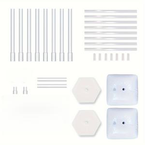 1 세트, 다기능 4-in-1 웨딩 아치 브래킷, 배경 지지대, 풍선 링, 웨딩, 야외 이벤트 장식 추가, 정원 야외 장식, 크리스마스, 할로윈 파티 장식에 적합