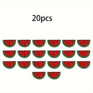 TEMU 물melon 패치 20개 세트. 옷, 재킷, 모자, 백팩, 청바지에 다림질 또는 바느질 가능한 자수 디자인 특징.