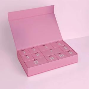 TEMU 그녀/그에게 선물 12일 크리스마스 카운트다운 어드벤처 캘린더 - 재사용 가능한 깜짝 선물 상자 세트, 파티 및 이벤트를 위해 수제 종이 공예