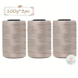 TEMU 3개/300G 10.58Oz 100% 나일론 손뜨개 가벼운 바디 얀 폭 1mm 매우 미세한 나일론 실 고급스러운 아이스 실키 얀 손뜨개 얀, 여름 쿨 모자, 신발 가방, 쿠션, 휴대폰 가방 및 차량 쿠션에 적합, 230M/251Yd/개