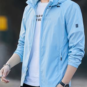 1개 남성용 선크린 셔츠 야외 스포츠 러닝 스킨 슈트 스킨 의류 재킷 여름 재킷