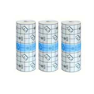 3/6롤 5cm x 1m (1.97인치 x 39인치) 투명 방수 테이프, 탄성 필름 드레싱 롤, 잔여물 없는 방수 테이프, 샤워, 수영, 부상, 가족 및 친구를 위한 완벽한 선물