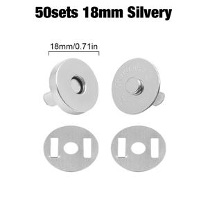 TEMU 50/56개 세트 14/18mm 두께 자석 단추 천 고정 장치 버클 걸쇠 및 클립, 숄더백/의류/지갑/핸드백/프로젝트 및 가죽 공예에 적합 - 내구성이 뛰어나고 실용적임