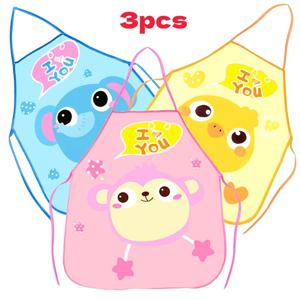 TEMU 3개 세트 모던 간편 동물 그림 앞치마 가정용 앞치마 넉넉한 편리한 식사 턱받이 패셔너블한 미적 색상