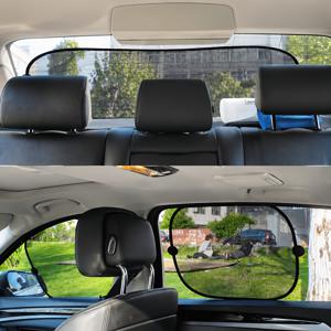 TEMU 5개입 차량 햇빛 가리개, 자외선 차단 및 UV 보호, 여름철 열 보호, 운전 안전 향상, 간편한 설치를 위한 정전기 흡착, 앞유리, 측면 창문, 천장 창, 뒷유리에 적합, 범용, 다용도 커튼