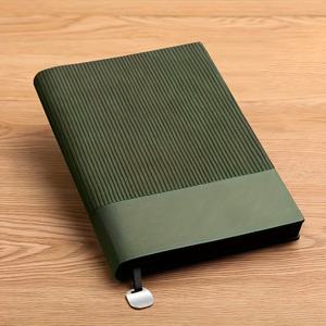TEMU 1개 노트북 커버 인조 가죽, A5 사이즈 80Gsm 크림색 도장 라인 종이 100매, 데일리 오피스, 학교, 비즈니스 미팅 및 대학 생활에 적합