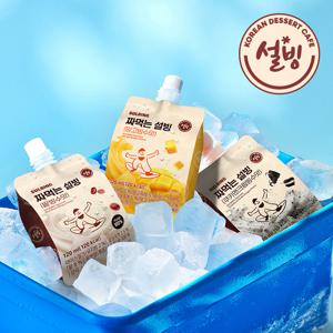 NEW 짜먹는 설빙 3종혼합 120mlx12팩(망고4+팥빙수4+쿠키앤크림4) 아이스밀크 샤베트