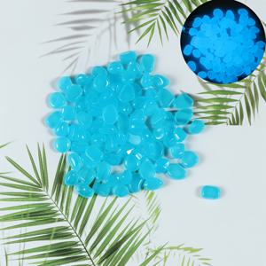 TEMU 야광 돌 525개 - 야외용 발광 수지 돌, 수족관, 길, 잔디, 분재, 미니어처 조경용 - 야간 자체 발광 (활성화 필요, 발광 입자 없음)
