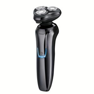 4D 플로팅 고급 3날 전기 면도기 전신, LED 스마트 디지털 디스플레이 전원 표시 Type-C 고속 충전, 면도기 선물 남성 아버지 선물