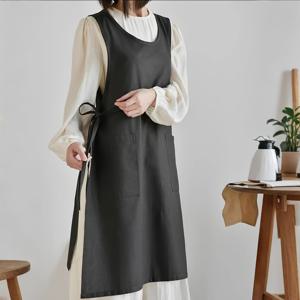 TEMU 주방용 긴 야외 홈 앞치마, 카페, 정원 가꾸기 및 베이킹에 적합