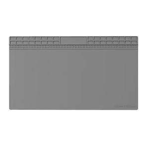 TEMU 70x40cm 초대형 열저항 실리콘 작업 매트 - 방지, 고온 PCB 및 IC 절연 패드, 솔더링 및 기계적 처리에 이상적, 배터리 없음, 작업대 매트|세련된 작업 공간|실리콘 소재