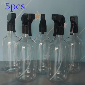 3/4/5/6개 다용도 스프레이 병, 리필 가능 용기, 500ml 대용량 분사 병, 샴푸, 샤워 젤, 청소 용품, 정원 미용실 등에 적합