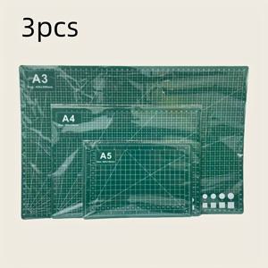 TEMU 3개 A3/A4/A5 커팅 매트 - 양면 격자 디자인, 공예, 재봉, 패치워크 및 원단용 - 내구성, 세척 용이한 공예 보드, 공예 필수품, 패치워크 용품, 격자 표면, 튼튼한 매트, 재봉 프로젝트, 견고한 구조, 매니아