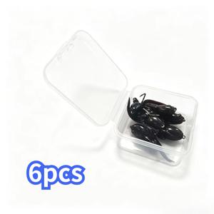 TEMU TPE 생체모방 올챙이 낚시 미끼 6개, 스피닝/낚싯대 낚시용, 바닷물/민물용, 농어, 메기, 노란 농어용 올챙이가 있는 사실적인 미노우 미끼 - 민물 및 바닷물 겸용