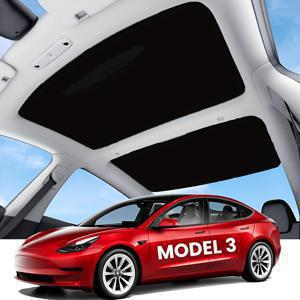 TEMU Tesla Model 3 Rwd/Long Range Awd/Performance 2025-2026 차량용 선루프 스플라이싱 햇빛 가리개 차량 내부 선루프 아이스 햇빛 가리개 (2개 세트) - 적합