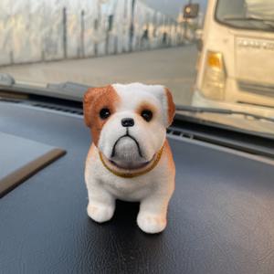 TEMU 행운을 주는 흔들리는 강아지 장식품, 차량 대시보드 장식, 내부 액세서리, 강아지 추모품