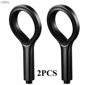 TEMU 고압 부스터 수동 샤워 헤드 2개 세트 | 내구성 있는 ABS 소재, 전기 필요 없음, 간편한 설치, 욕조/욕실 액세서리용, 샤워 전용. 부활절, 밸런타인데이, 라마단, 어머니의 날, 사계절용, 샤워 전용