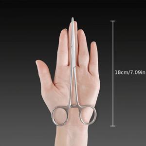 뾰족한 생크형 플라이어/핀셋, 고리 집기, 흡입용, 반려동물 털 제거 등에 적합, 금속 대형 핀셋 클립, 단품 또는 세트 선택 가능, 우수한 실험용 핀셋