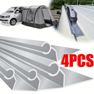 4개 VOLKSWAGEN T5 RV 루프 텐트 C자형 가이드 레일 호환, 4개, 길이 60Cm