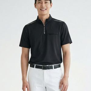 남성 여름 아이스쿨링 반팔티 편안한 스판 아웃도어 집업 티셔츠 프로라인(M7SS13)
