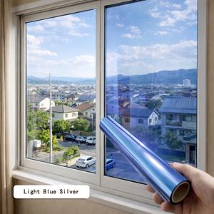 접착제 없는 정전기 흡착식 프라이バシー 창문 フィルム, 가정용 침실 욕실 사무실용 - 보호 및 遮熱 유리 스티커, 쉴드 및 단열 기능의 정전기 흡착식 PVC 필름, 유리문용 스티커식 설치