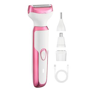 TEMU 여성용 다기능 트리머: 체모 정리기, 코털 정리기, 눈썹 정리기 및 면도기-USB 충전, 교체형 브러시 헤드, 사용하기 쉬움, 여성을 위한 완벽한 선물