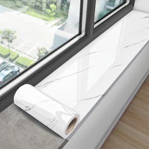 모던 모조 세라믹 타일 창틀문틀 모서리 PVC 방수 스티커, 쉽게 뜯어 붙이는 방수 마블 스티커, 창틀 장식 테두리 스트립, 문틀, 바닥받이, 허리선, 가구 장식에 적합