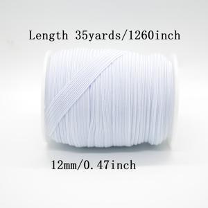 TEMU 90야드/35야드-0.3/0.6/0.8/1/1.2/cm 화이트/블랙 플랫 탄성 벨트 탄성 고무 벨트 웨딩드레스 탄성 벨트 DIY 재봉용 탄성 벨트