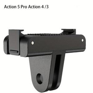 TEMU Pro/4/3용 자석 퀵 릴리스 마운트, 안전 잠금 장치가 있는 강력한 자석 카메라 베이스, 액션 카메라 추가를 위한 실리콘 흔들림 방지 패드가 있는 빠른 설치 어댑터