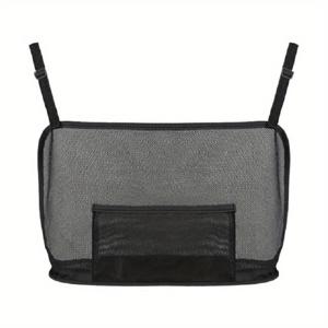 TEMU 대용량 차량용 시트 네트 포켓, 핸드백 지갑 홀더 가방 정리함 수납 애완 동물 네트 장벽 뒷좌석 사이 강아지 파우치
