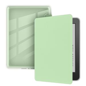 TEMU Kindle Paperwhite Ultra 반투명 아크릴 케이스, TPU 소프트 스툴 보호, 자동 깨우기/잠자기 기능
