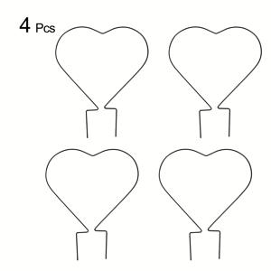TEMU 4개 메탈 식물 트렐리스 지지대 세트, 튼튼한 정원 덩굴 식물 프레임, 검은색 메탈 식물 지지 케이지, 덩굴 식물용 장식 그리드, 덩굴, 장미, 채소 및 가정, 파티오, 잔디밭, 현관, 발코니의 꽃 덩굴에 적합